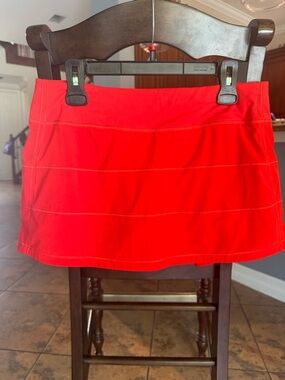 LuluLemon Bright Red Athletic Skort